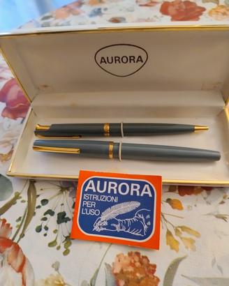 Coppia penne vintage Aurora