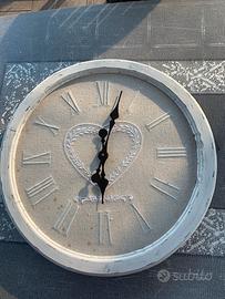 Orologio parete shabby chic