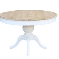 Tavolo tondo Shabby Cinfalobe allungabile - nuovo