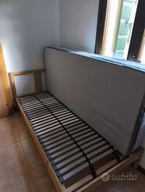 letto completo telaio+rete+mterasso