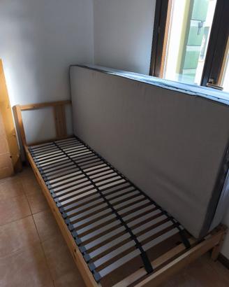 letto completo telaio+rete+mterasso