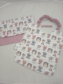 bavaglio e portabavaglio coordinato 