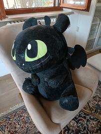 Peluche Sdentato Dragon Trainer - circa 70 cm