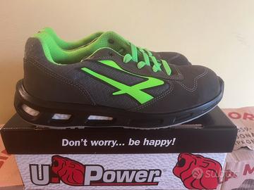 Scarpe antinfortunistica, U-Power, colore verde