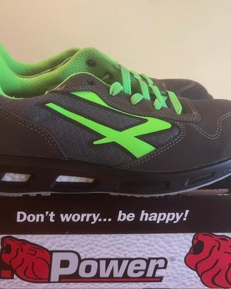Scarpe antinfortunistica, U-Power, colore verde