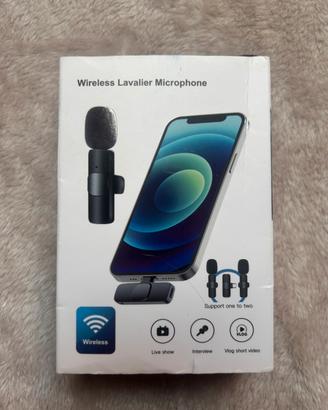 Microfoni Lavalier Wirless 2 pezzi nuovi con scato