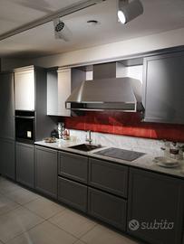 Cucina Snaidero Frame cm. 363 laccata platino