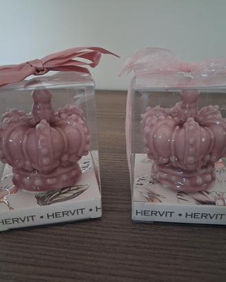 Candela decorativa a forma di corona rosa – Hervit