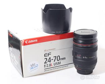 OBIETTIVO CANON EF 24-70 MM F/2.8 L USM. GARANZIA.