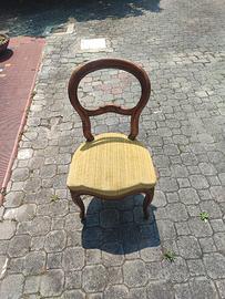 Set 7 sedie inizio '900