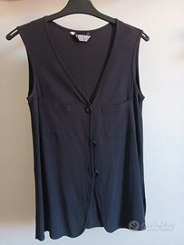 Gilet lungo fluido MARELLA - Misto Acetato/Viscosa