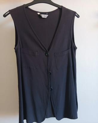 Gilet lungo fluido MARELLA - Misto Acetato/Viscosa