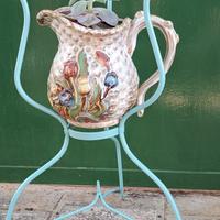 Antico porta catino in ferro battuto ristrutturato