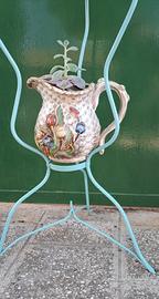 Antico porta catino in ferro battuto ristrutturato