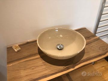 Lavabo appoggio in vetro