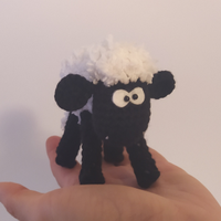 Peluche pecora Shaun the sheep, fatta a mano