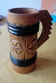 Boccale da birra in legno vintage 