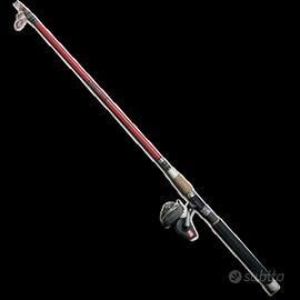 Canna da pesca vintage con mulinello mitchell 320