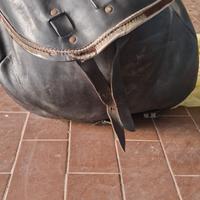 borsa cuoio moto custom