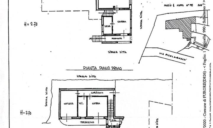 Casa su 2 livelli a Furore