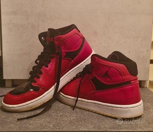nike air jordan 1 mid - 42 - rosso/nero