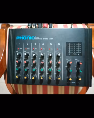 Mixer Phonic MMX 800-Vintage 1994, funziona 