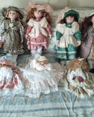 Bambole Vintage Collezione in Porcellana