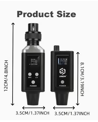 🎧 Sistema In-Ear Wireless UHF LMBGM