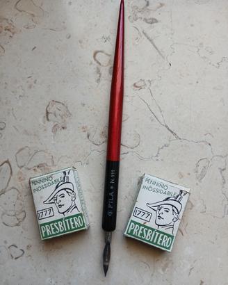 Antico portapennino Pelikan e 24 pennini 