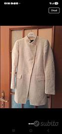 Soprabito Zara beige elegante taglia S foderato