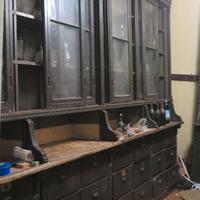 ANTICA CASSETTIERA FARMACIA LIBRERIA DISPENSA