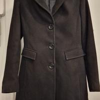 Cappotto Caban donna nero taglia 42 Made In Italy