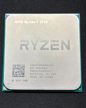 CPU AMD Ryzen 7 2700 non funzionante