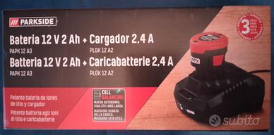 Caricabatterie 2,4 A e Batteria PARKSIDE 12V 2 Ah