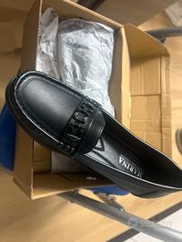 Scarpe mocassino donna nera