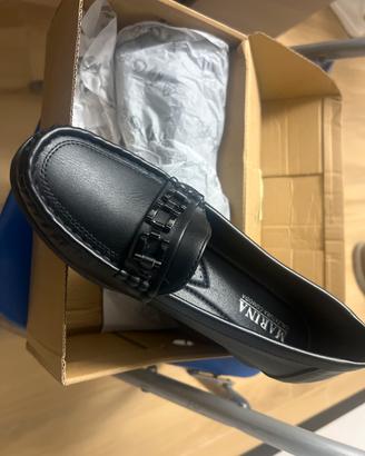 Scarpe mocassino donna nera
