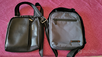 Coppia borsa tracolla uomo roncato