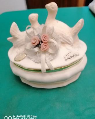 Portagioie Valentino Ceramica rosa 