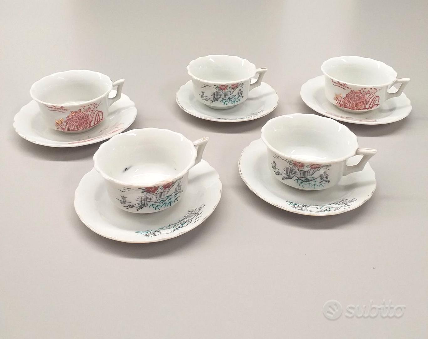 Set Da 4 Tazzine Da Espresso Con Piattino Lenox Blue Bay In Porcellana Blu, Lavabili In Lavastoviglie E Adatte Al Microonde - 2