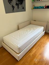 Letto singolo con secondo letto estraibile
