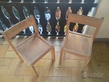 coppia di sedie bambino 
