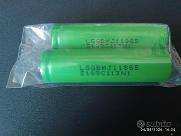2 batterie 1850 3500mah LG