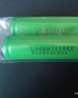 2 batterie 1850 3500mah LG