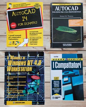 Lotto 4 manuali informatici vintage anni '90