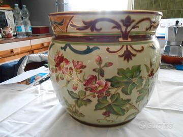 Cachepot portavaso ceramica francese