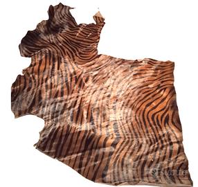 PELLE  DI CAVALLINO STAMPA TIGRE CON PELO LUNGO