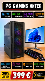 PC  Gaming Tower Assemblato i7 Intel HD GTX  Win11
