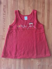 Vestito rosso bimba
