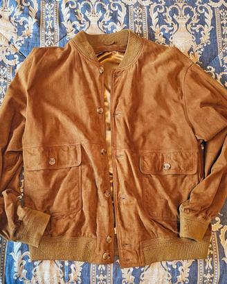 Giacca pelle scamosciata tg XL