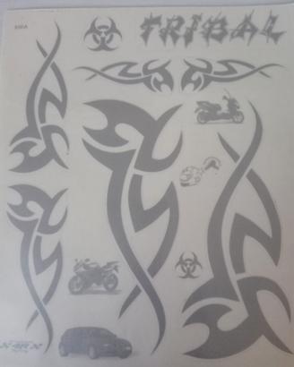 Cartella sticker per auto, moto, cicli  skate etc